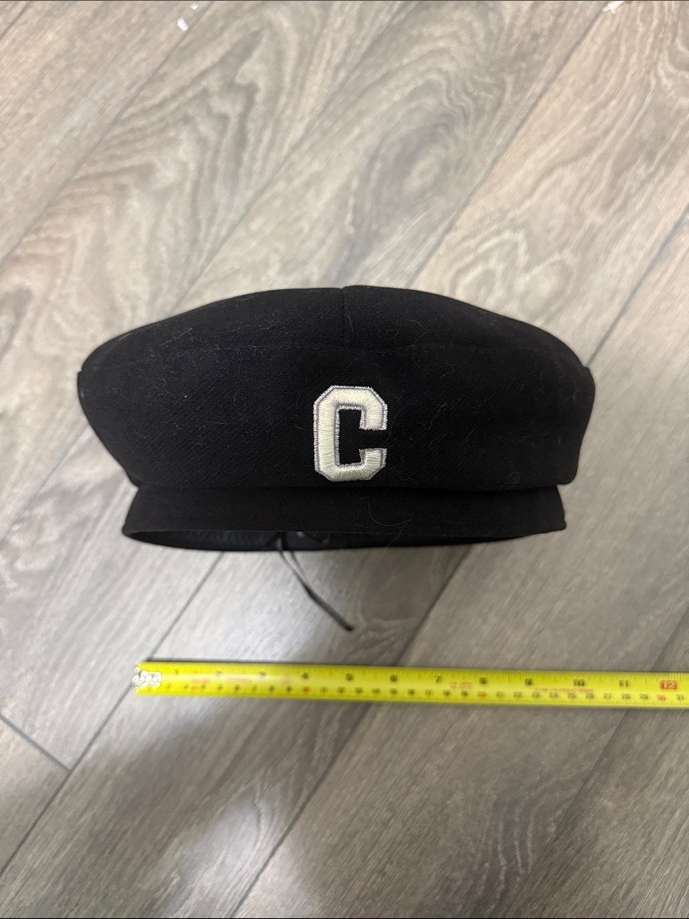 Delicious Black Kids Beret with White 'C' Patch